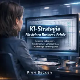 Cover des Hörbuchs „KI-Strategie - Für deinen Business-Erfolg“ von Finn Becker – Kategorie KI & Zukunft