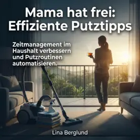 Cover des Hörbuchs „Mama hat frei - Effiziente Putztipps“ von Lina Berglund – Kategorie Familie & Mama's