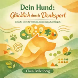 Cover des Hörbuchs „Dein Hund - Glücklich durch Denksport“ von Clara Bellenberg – Kategorie Hunde & Katzen