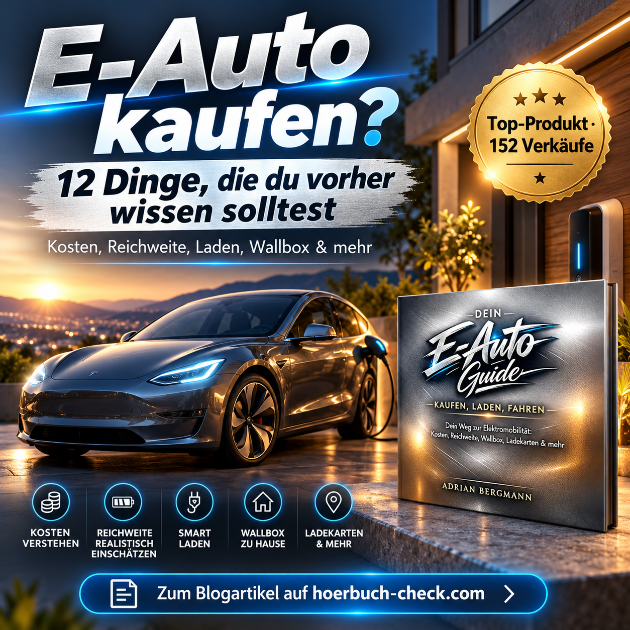 Beitragsbild zum Artikel „E-Auto kaufen 2026: 12 Dinge, die du vorher wissen solltest“ zum Thema Tipps & Listen