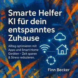 Cover des Hörbuchs „Smarte Helfer - KI für dein entspanntes Zuhause“ von Finn Becker – Kategorie KI & Zukunft