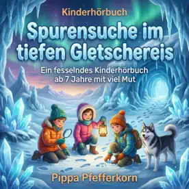 Cover des Hörbuchs „Spurensuche im tiefen Gletschereis“ von Pippa Pfefferkorn – Kategorie Kinder & Jugend