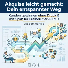 Cover des Hörbuchs „Akquise leicht gemacht - Dein entspannter Weg“ von Leo Sommerfeld – Kategorie Sachbuch & Wirtschaft